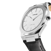 Load image into Gallery viewer, Ultra Thin Leather 38 mm - Silver/Black
