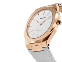 Load image into Gallery viewer, Ultra Thin Leather 38 mm - Rose gold/Turtledove
