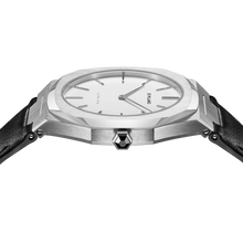 Load image into Gallery viewer, Ultra Thin Leather 38 mm - Silver/Black

