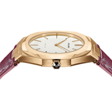 Load image into Gallery viewer, Ultra Thin Leather 38 mm - Gold/Plum
