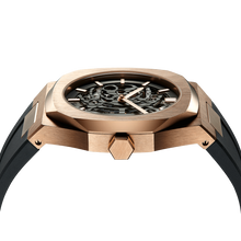 Load image into Gallery viewer, Skeleton Rubber 41.5 mm - Rose Gold
