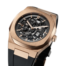 Load image into Gallery viewer, Skeleton Rubber 41.5 mm - Rose Gold
