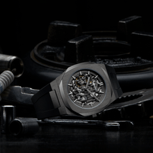 Load image into Gallery viewer, Skeleton Rubber 41.5 mm - Gun Metal
